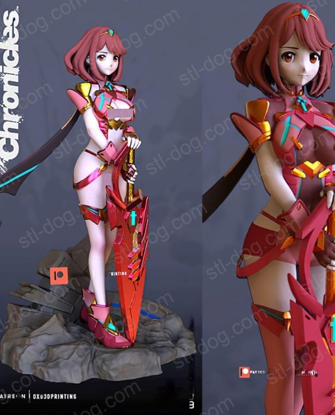 异度神剑 焰 3D打印图纸